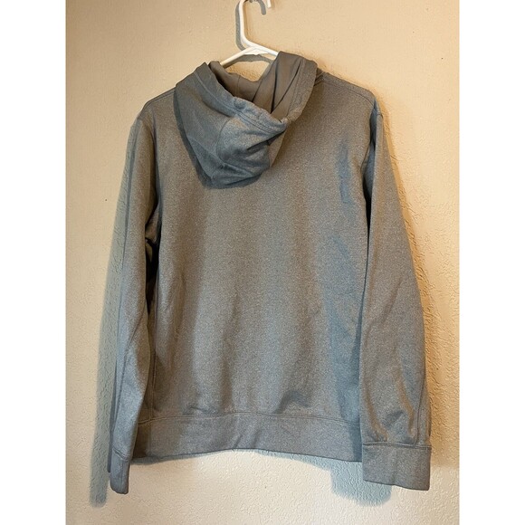 Nike Therma Fit North Carolina Tar Heels Sweatshirt Hooded Gray Mens Small - Picture 2 of 6